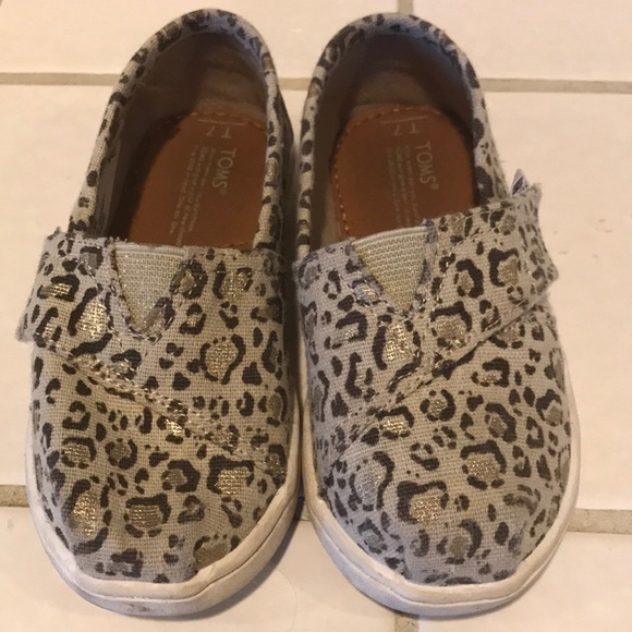 Toms leopard girl shoes - Picture 1 of 3